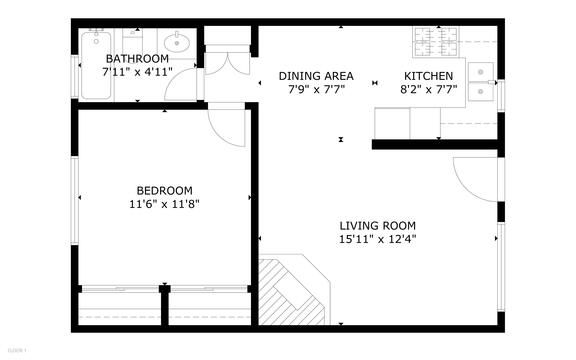 1 Bedroom Unit