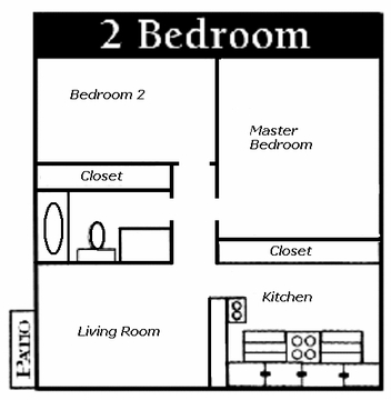 2 Bed + 2 Bath