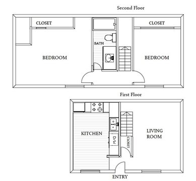 2 Bed + 1 Bath