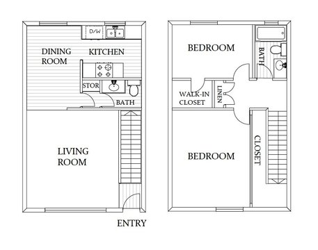 2 Bed + 2 Bath